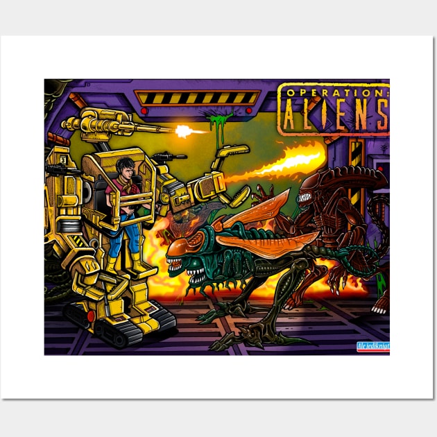 Operation Aliens Power loader Wall Art by Ale_jediknigth